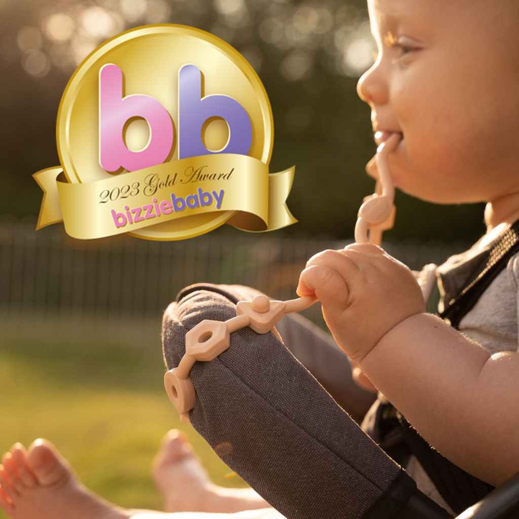 Our Squiggle Strap has won a Bizziebaby Gold award!