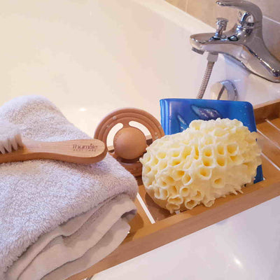 The Coral Scrubs Family Bath Sponges