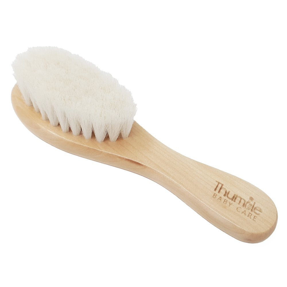 Thumble Baby Care Natural Wooden Baby Hair Brush