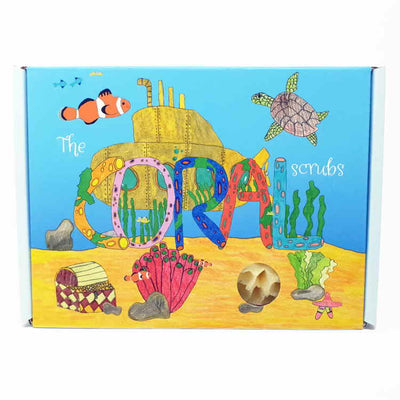 The Coral Scrubs Family Bath Sponges