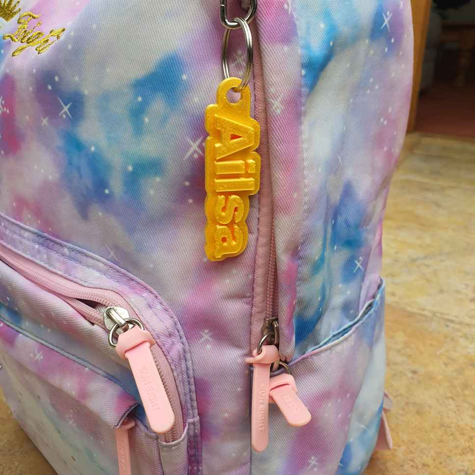 Llavero personalizado impreso en 3D