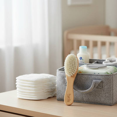 Thumble Baby Care Natural Wooden Baby Hair Brush