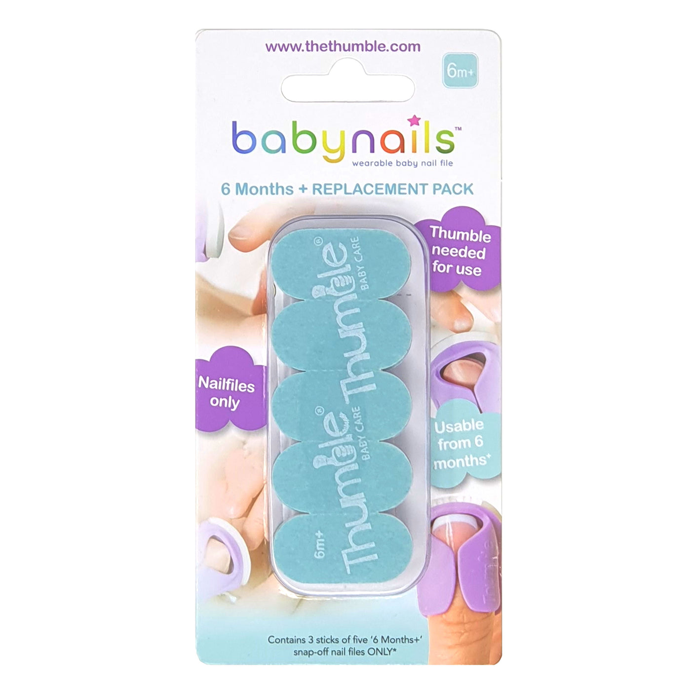 Baby Nails 6 Months+ Replacement Nail files fr baby nail care
