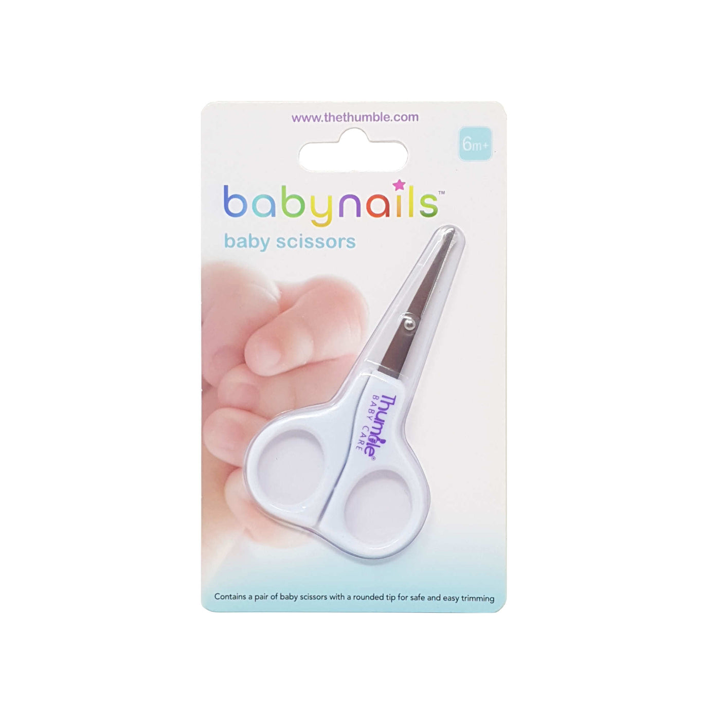 Baby Scissors with Rounded Tips â€“ Safe Trimming of Newborn and Baby Nails  â€“ No Poke Manicure Scissors for Nose, Ear, and Facial Grooming