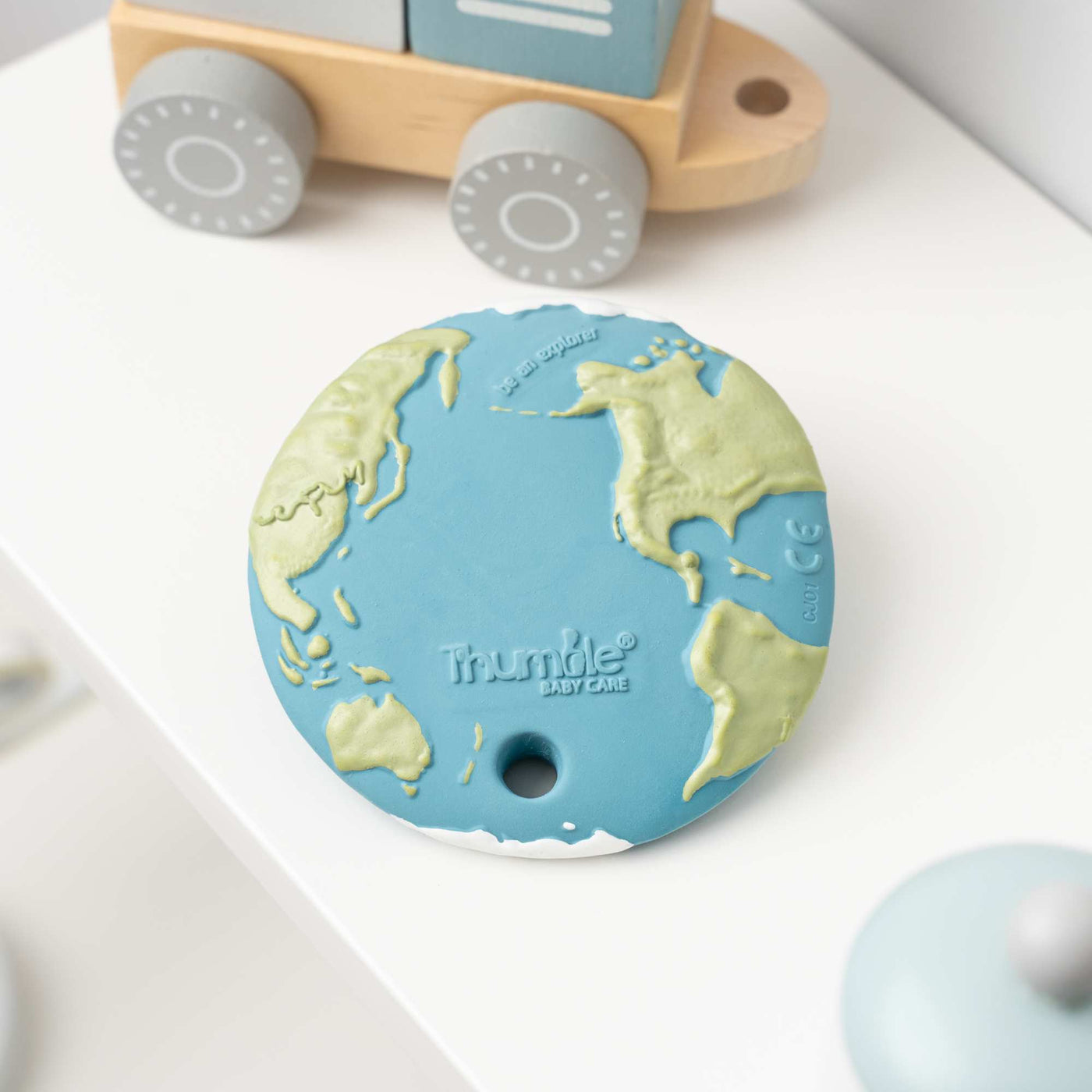 Earth Biscuit baby space toy inspired by the Earth looks great in a baby nursery
