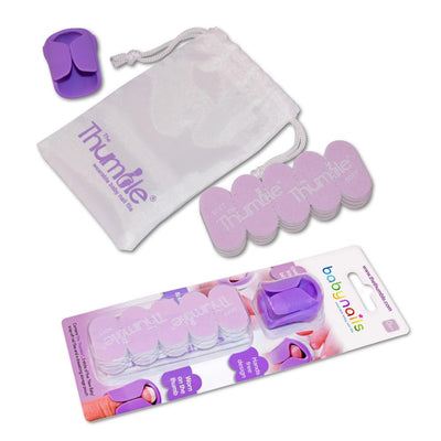 Baby Nails Wearable Baby Nail File (New Baby) with drawstring pouch