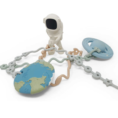 Squiggle Strap Toy leash is perfect for keeping your baby's favourite space toys secure
