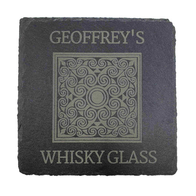 Bespoke personalised slate coaster created from your design