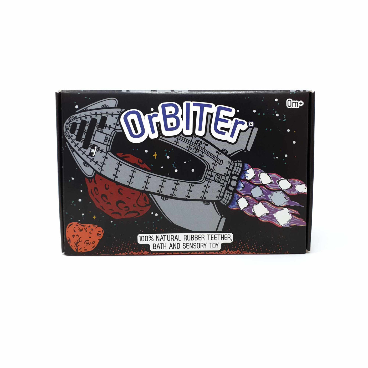 OrBITEr rocket shaped toy box packaging