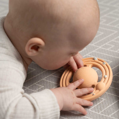 Planet CH3W® Natural Rubber Space Themed Baby Toy (Ringed Planet)
